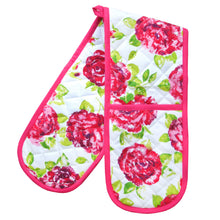 Load image into Gallery viewer, Bertha Floral Double Oven Gloves