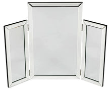 Load image into Gallery viewer, Monroe Silver Tri-fold Mirror