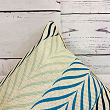 Load image into Gallery viewer, 2 x Premium Cushion Covers Linen 45 x 45 cm Square for Soft Furnishing, Sofas, Beds (Blue / Yellow)