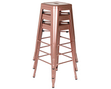 Load image into Gallery viewer, Bar Stool in Shiny Rose Gold