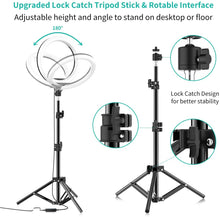Load image into Gallery viewer, 10 in Selfie Ring Light, Extendable Tripod
