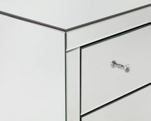 Load image into Gallery viewer, Monroe Silver Mirrored Chest with 4 Drawers