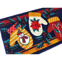 Load image into Gallery viewer, Christmas Gloves Polyester Runners / Area Rug Non-Slip Bright Colours 137x49 cm
