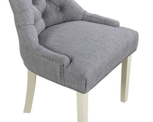 Load image into Gallery viewer, Verona Dining Chair in Grey with Chrome Knocker and Grey Legs