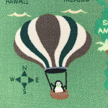 Load image into Gallery viewer, Non Slip Polyester Area Rug World map Animals Playmat for Living Room Hallway Children Kids Carpets