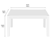 Load image into Gallery viewer, Devonshire Natural Solid Oak Rectangular Dining Table