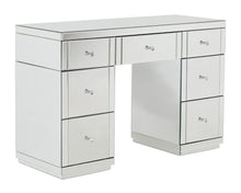 Load image into Gallery viewer, Monroe Silver Mirrored Dressing Table Set with 2 x 1 Drawer Bedside Tables