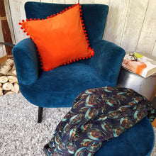 Load image into Gallery viewer, Alma Velvet Armchair and Matching Footstool