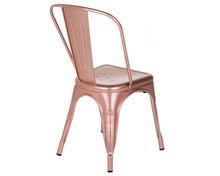 Load image into Gallery viewer, Tolix Style Chair in Shiny Rose Gold