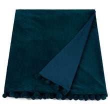 Load image into Gallery viewer, Velvet Pom Pom Throw