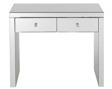 Load image into Gallery viewer, Monroe Silver Mirrored Console Table Set with 2 x 1 Drawer Bedside Tables, Stool and Tri-fold Mirror