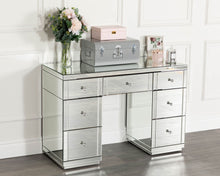 Load image into Gallery viewer, Monroe Silver Mirrored Dressing Table Set