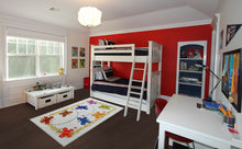 Load image into Gallery viewer, Butterfly Area Rug Polyester Carpet Polyester Non Slip Educational Playmat for Activities Children Room any Flooring 150 x 80 cm