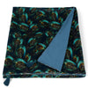 Peacock Velvet throw