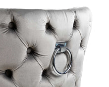 Load image into Gallery viewer, Elizabeth Dining Chair in Grey Velvet with Oak Legs