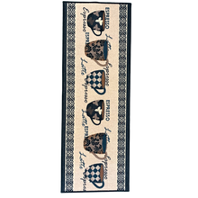 Load image into Gallery viewer, Coffee Cups Design Rugs / Runners / Carpet / Mat - 100% Polyester with Anti Slip with Latex Back - Easy Clean - 137 x 49 cms
