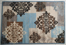 Load image into Gallery viewer, BuyElegant Non Slip Area Carpet Polyester Rug Living Room Bedroom Office Lounge Blue Décor 150 x 80 cm