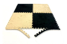 Load image into Gallery viewer, 10pcs EVA Plush Puzzle Area Rug Floor Mats Non Slip Washable Playmat 30 x 30 cm