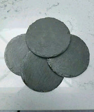 Load image into Gallery viewer, Set of 4 Black Slate Coasters