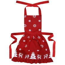 Load image into Gallery viewer, Betty Frilly Christmas Apron
