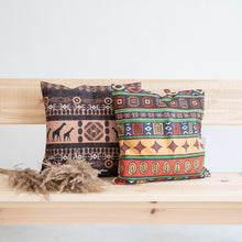 Load image into Gallery viewer, Yellow Strip Colourful Cushion Cover