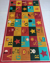 Load image into Gallery viewer, Multi-coloured Alphabet Rugs for Kids room or Nursery - Bright Colours & Anti-slip Rug