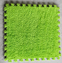 Load image into Gallery viewer, 10pcs EVA Plush Puzzle Area Rug Floor Mats Non Slip Washable Playmat 30 x 30 cm
