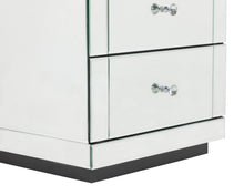 Load image into Gallery viewer, Monroe Silver Mirrored Tallboy with 5 Drawers