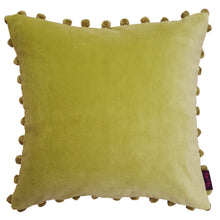 Load image into Gallery viewer, Arabella Velvet Pompom Cushion