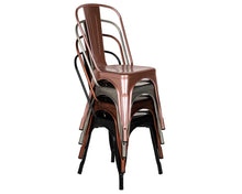 Load image into Gallery viewer, Tolix Style Chair in Black Matte