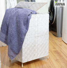 Load image into Gallery viewer, Laundry Basket Hamper– Washing Bin with Lid &amp; Insert Handle for Easy Carrying
