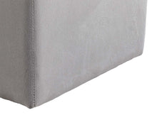 Load image into Gallery viewer, Lucca Square Ottoman in Grey Velvet