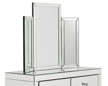 Load image into Gallery viewer, Monroe Silver Tri-fold Mirror