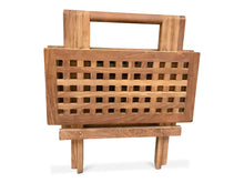 Load image into Gallery viewer, teak garden furniture folding picnic table 50x50x45
