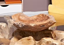 Load image into Gallery viewer, Teak Fruit Bowl reclaimed teak 40 cm solid teak root bowl home decor