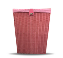 Load image into Gallery viewer, Arpan Medium Resin Laundry Clothes Basket with Lid and Lining Storage Basket with Removable Lining