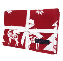 Load image into Gallery viewer, Christmas Reindeer Tea Towels