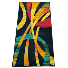Load image into Gallery viewer, Modern Art Black Area Rug Contemporary Polyester Rugs / Runners