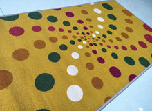 Load image into Gallery viewer, Spiral Dots Light &amp; Spotty Polyester Area Rugs / Runners - Anti-slip Latex backing

