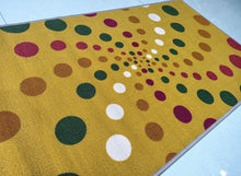 Load image into Gallery viewer, Spiral Dots Light & Spotty Polyester Area Rugs / Runners - Anti-slip Latex backing