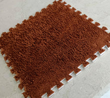 Load image into Gallery viewer, 10pcs EVA Plush Puzzle Area Rug Floor Mats Non Slip Washable Playmat 30 x 30 cm