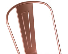 Load image into Gallery viewer, Tolix Style Chair in Shiny Rose Gold