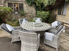 Load image into Gallery viewer, Rattan Garden Furniture Round Dining Set Luxury Premium Garden Furniture Set