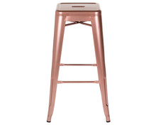 Load image into Gallery viewer, Bar Stool in Shiny Rose Gold