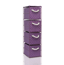 Load image into Gallery viewer, Arpan 4 Drawer Storage Cabinet Unit Ideal for Home/Office/bedrooms (4-Drawer Unit -18x25xH65cm)