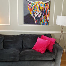 Load image into Gallery viewer, Arabella Velvet Pompom Cushion