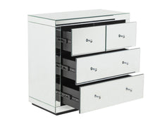 Load image into Gallery viewer, Monroe Silver Mirrored Chest 2 + 2 Drawers