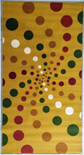 Load image into Gallery viewer, Spiral Dots Light & Spotty Polyester Area Rugs / Runners - Anti-slip Latex backing