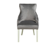 Load image into Gallery viewer, Elizabeth Dining Chair in Grey Velvet with Grey Legs