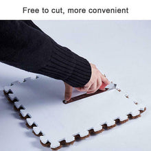 Load image into Gallery viewer, 10pcs EVA Plush Puzzle Area Rug Floor Mats Non Slip Washable Playmat 30 x 30 cm